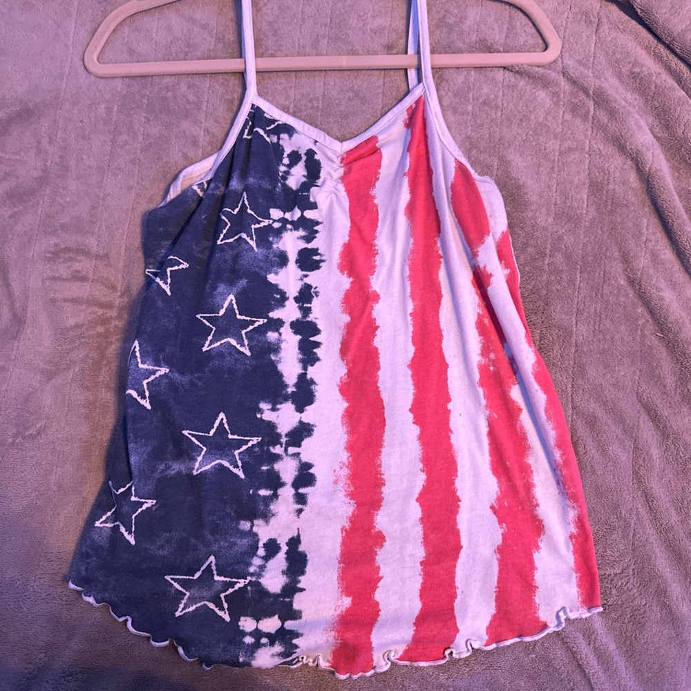 SO Women's Star and Stripe Camisole - Red, White, and Blue